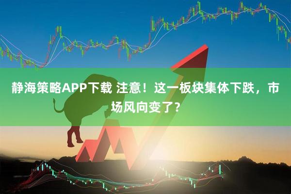 静海策略APP下载 注意！这一板块集体下跌，市场风向变了？